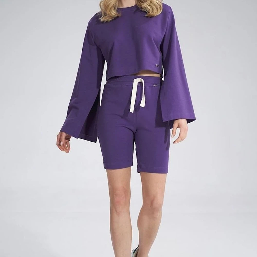 Cotton Wide Sleeve Sweatshirt