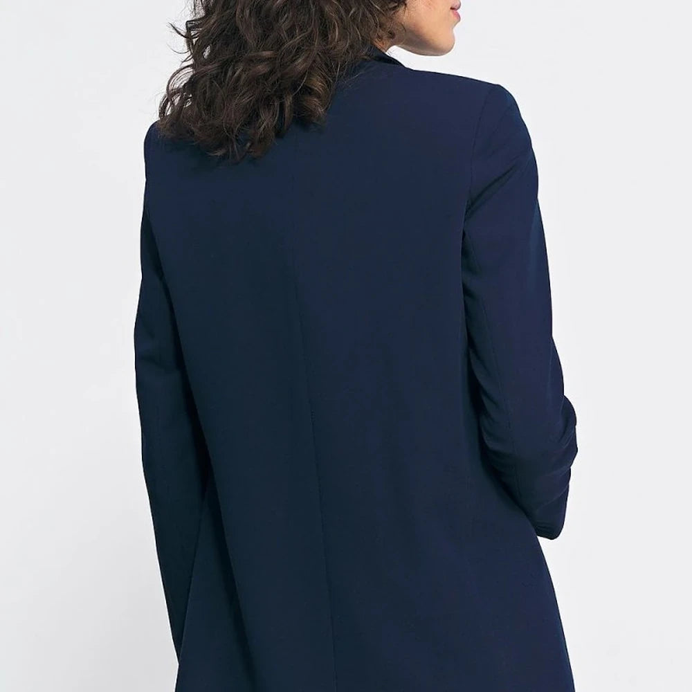 Elegant Lined Blazer Jacket