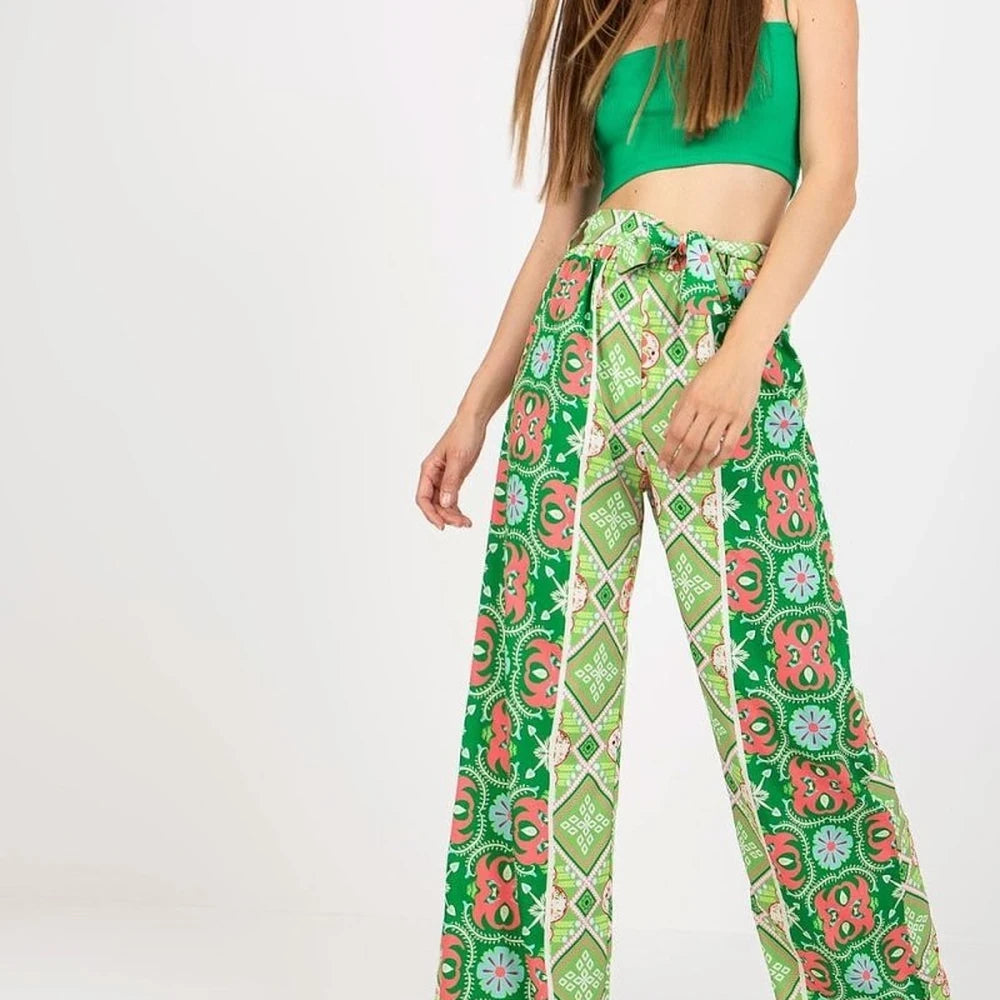 High Waist Wide Leg Trousers