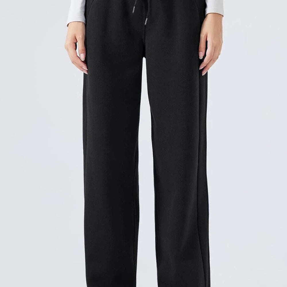 Drawstring Wide Leg Pants