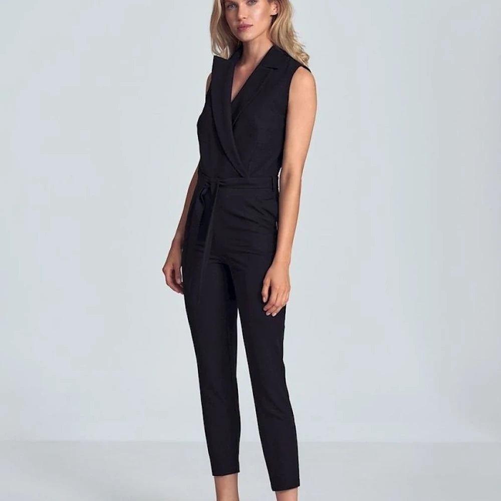 Black Heart-Shaped Jumpsuit