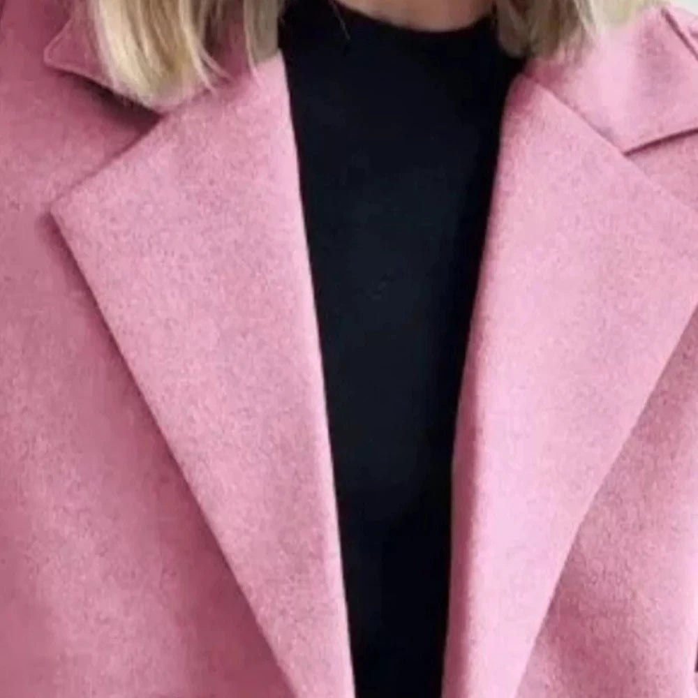 Women's Wool Blend Double-Breasted Blazer
