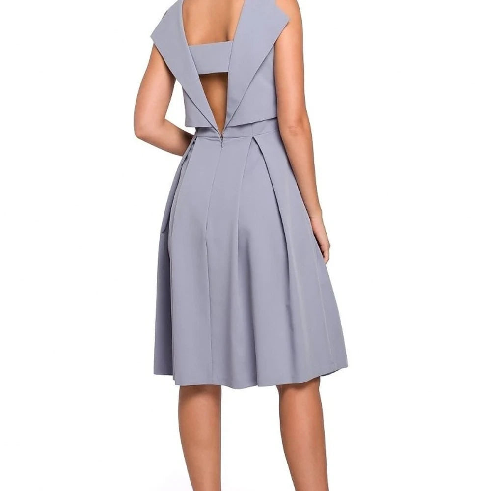 Evening Dress with Exposed Back