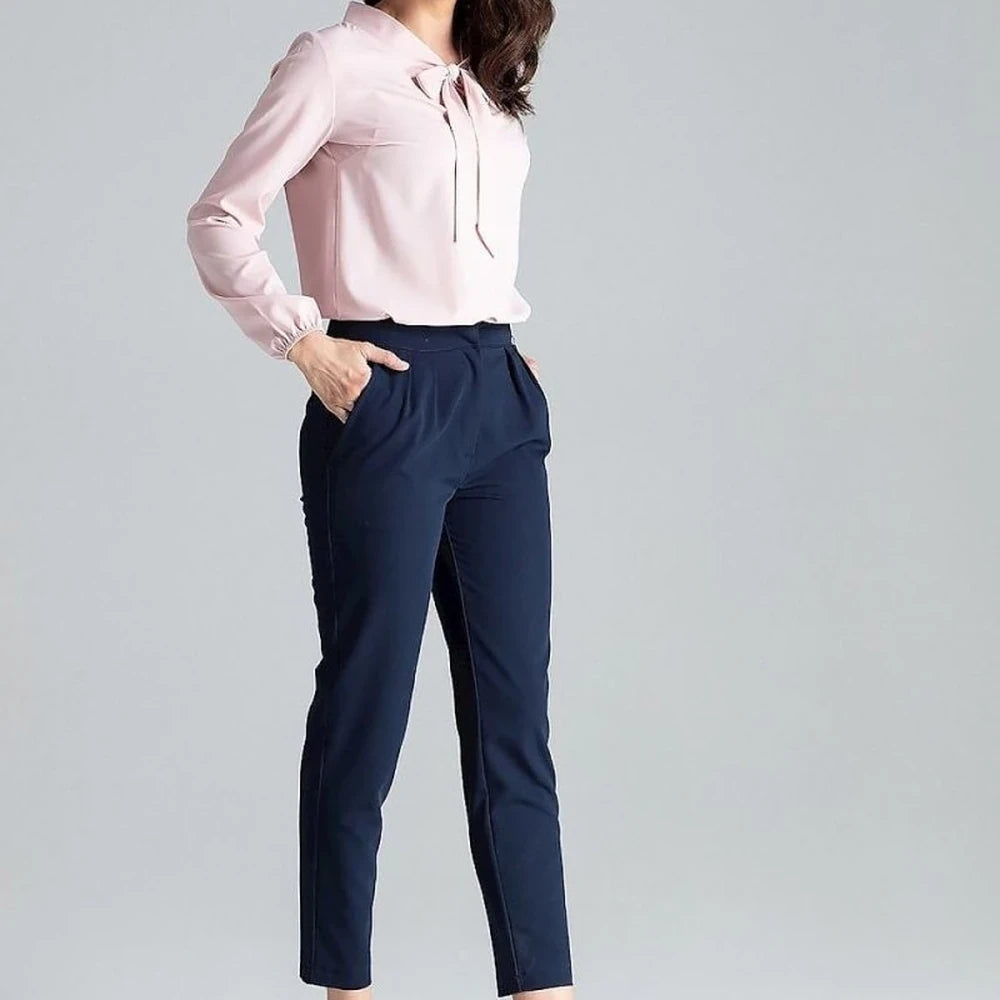 Women's Green Cigarette Trousers