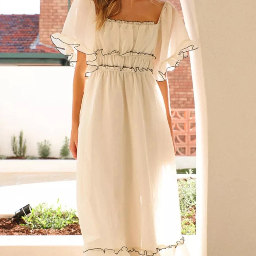 Ruffled Tiered Maxi Dress