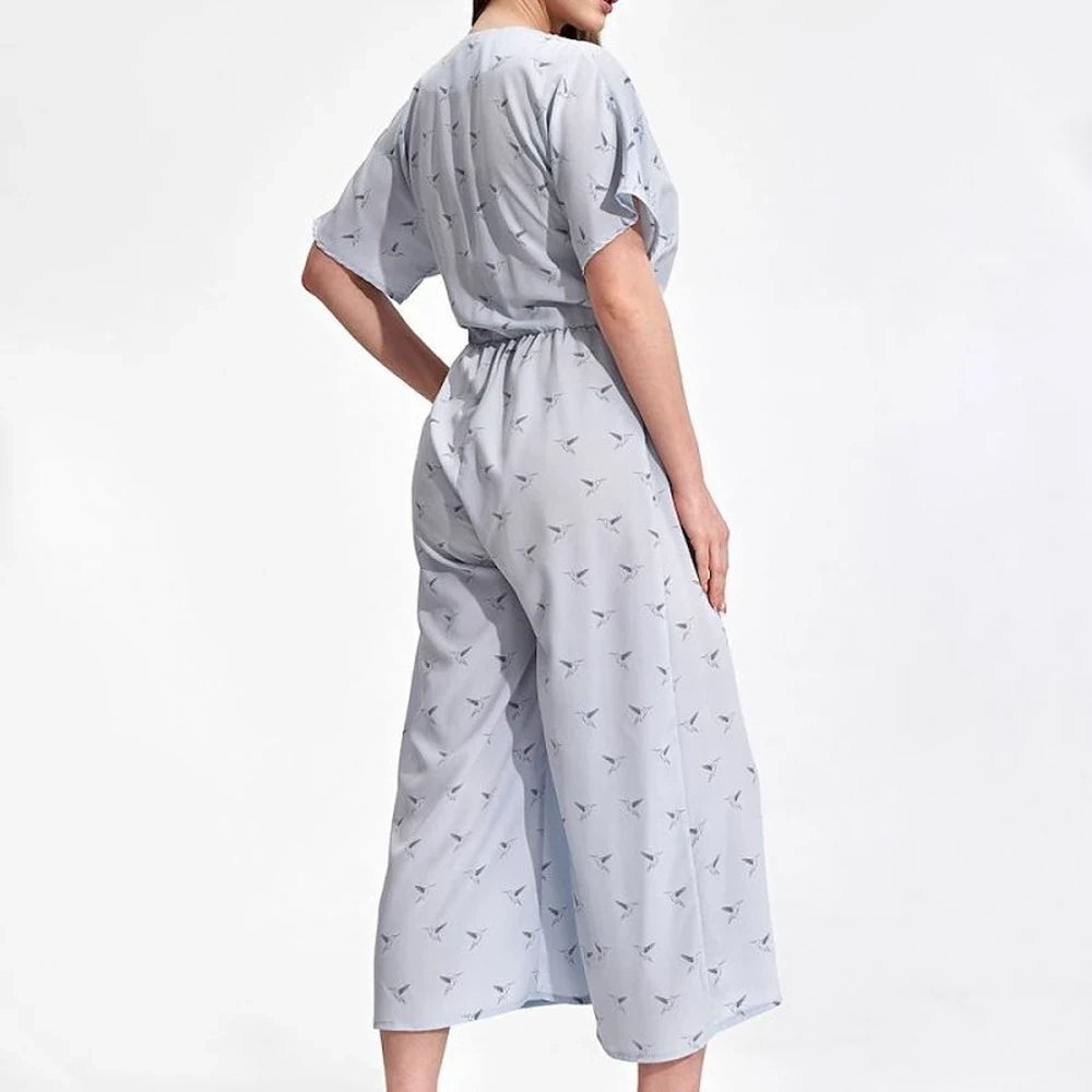 Women's Jumpsuit with Kimono Sleeves