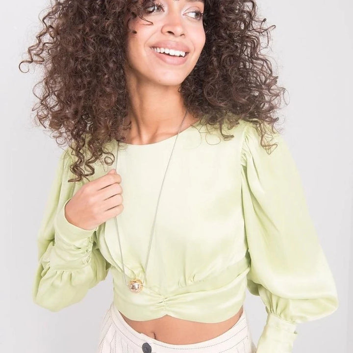 Lime Long Sleeve Blouse for Women