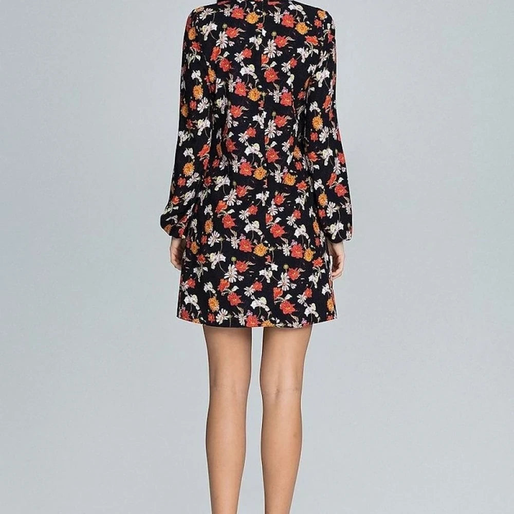 Floral Print Long Sleeve Dress