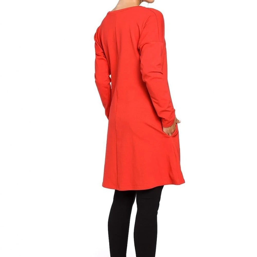 Cozy Cotton Blend Tunic with Long Sleeves