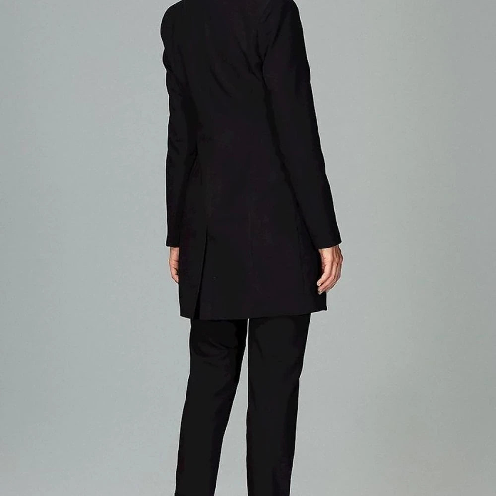 Jacket with Button Fastening and Side Pockets