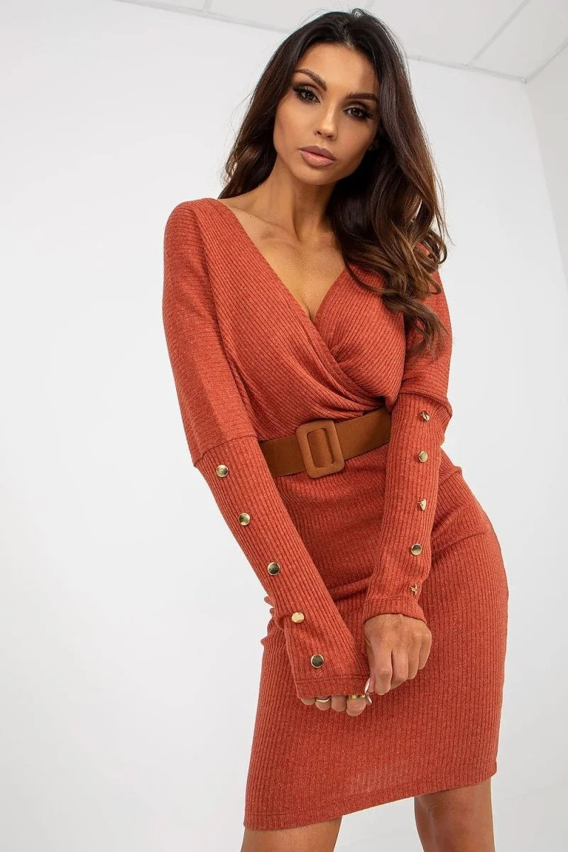 in polyester, showing regular fit and fabric texture.