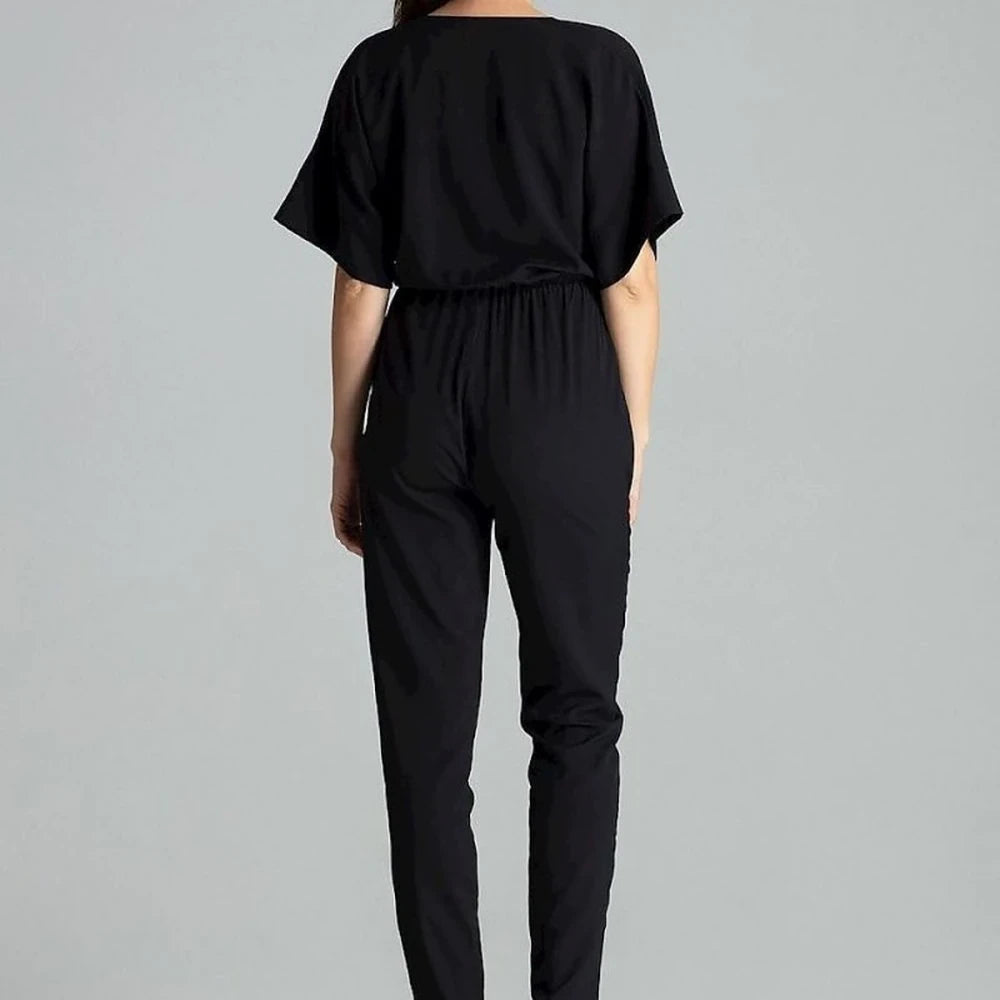 Floral Jumpsuit with Straight Pants