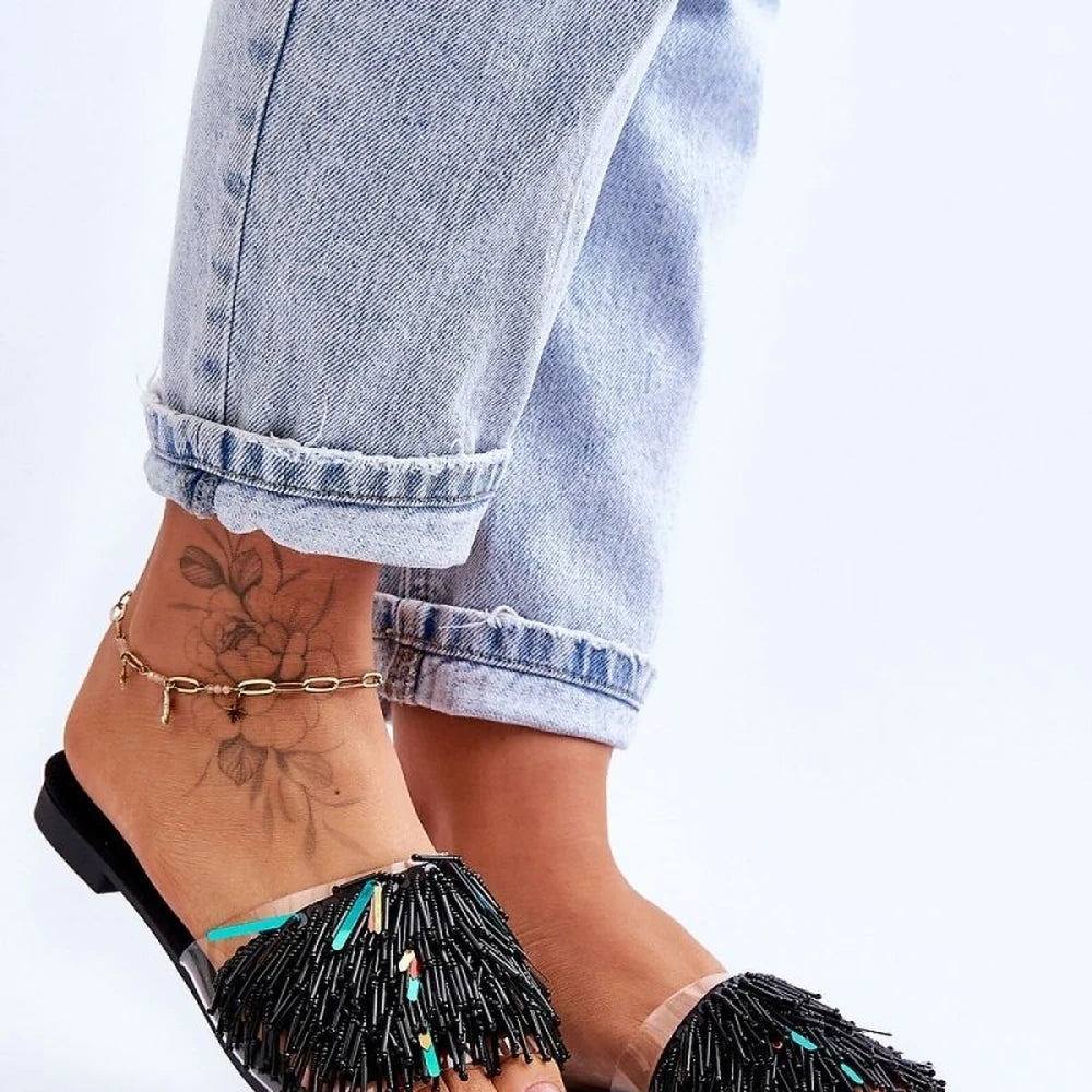 Women's Embellished Flip-Flops