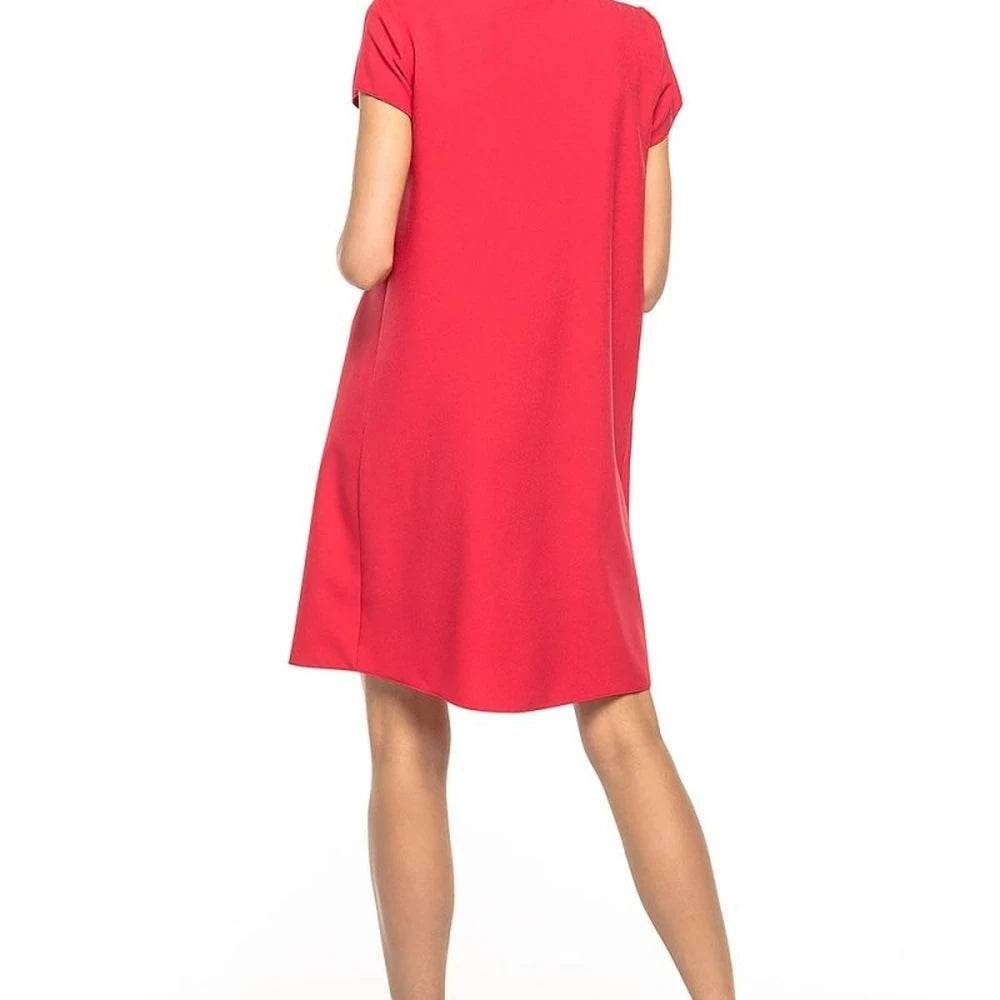 Floral Print Day Dress with Counter-Fold
