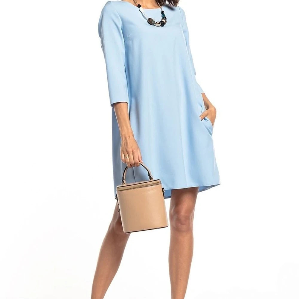 Tessita Pleated Back Day Dress with Pockets
