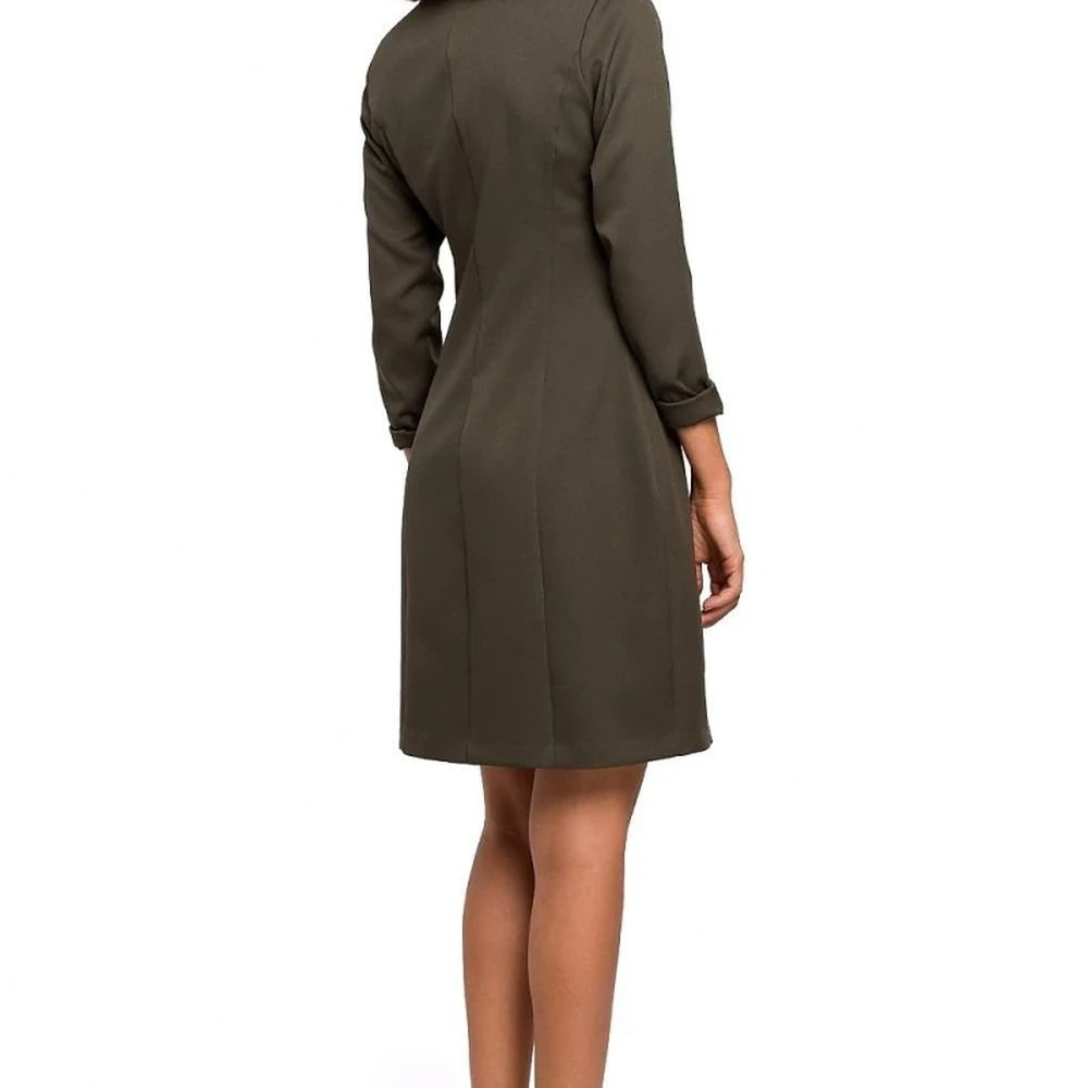 Jacket Cut Dress with Button Detail