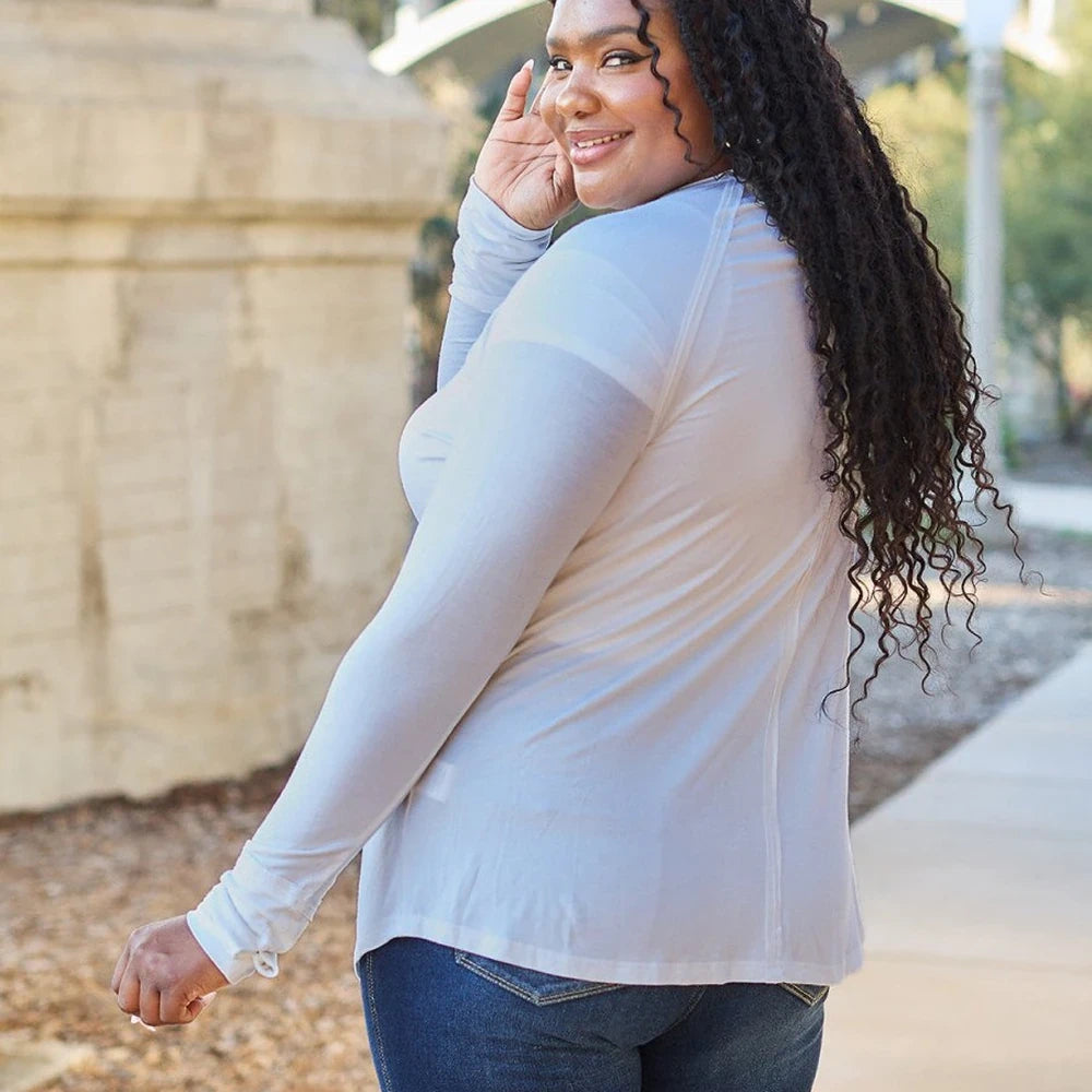 Women's Round Neck Long Sleeve Tee