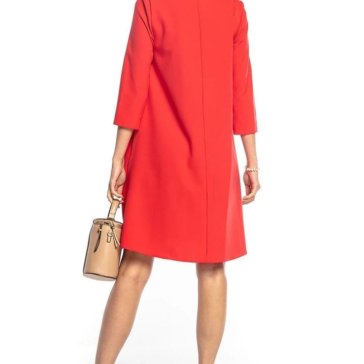 Women's Trapeze Dress with Belt