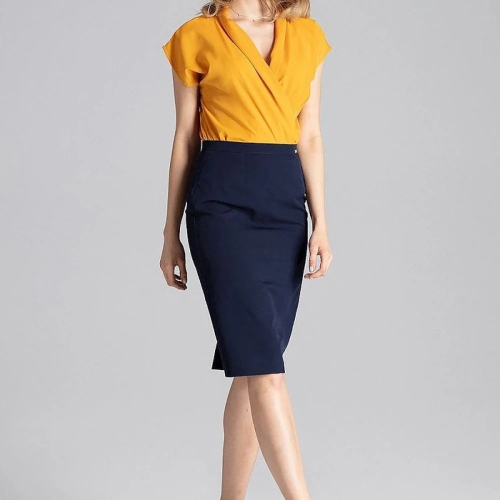 Classic Knee-Length Pencil Skirt