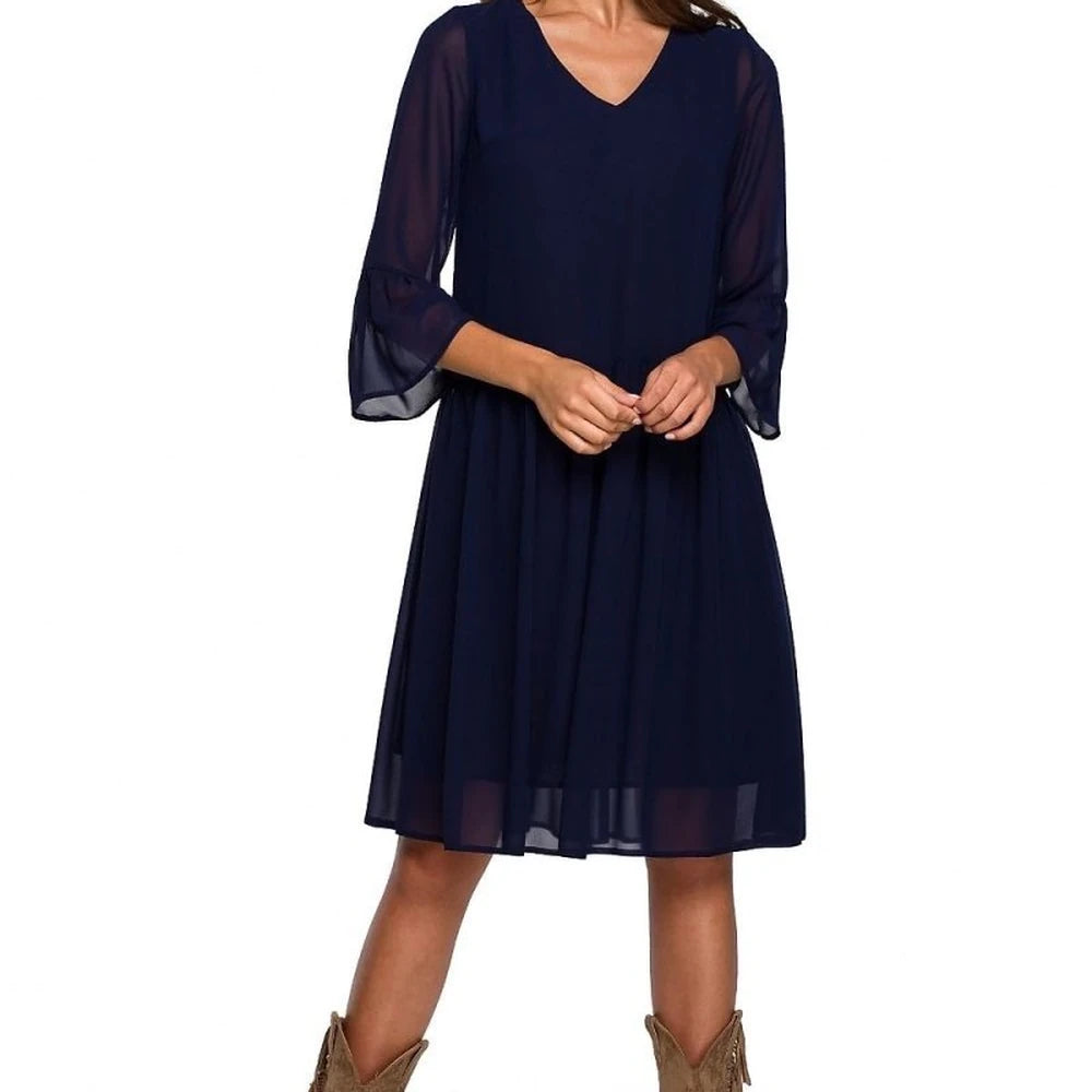 Chiffon Frill Cocktail Dress