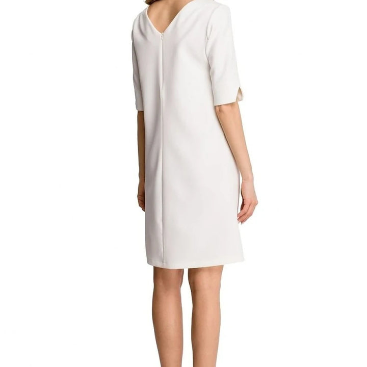 Polyester Spandex Back Neckline Dress