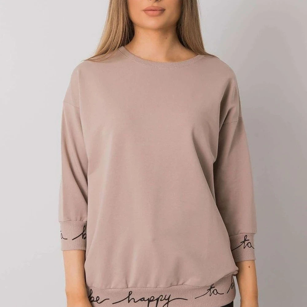 Cotton Spandex Sweatshirt - 3/4 Sleeve