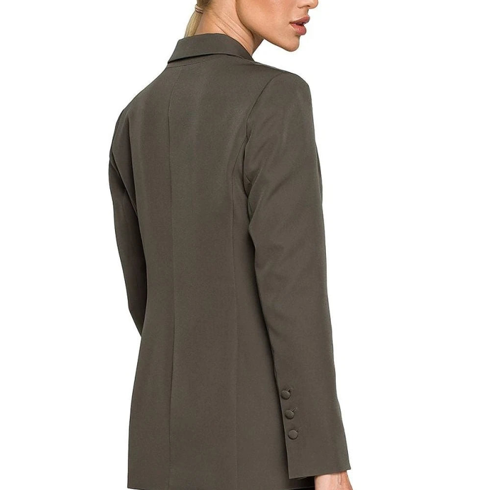 Waisted Cut Blazer with Patch Pockets