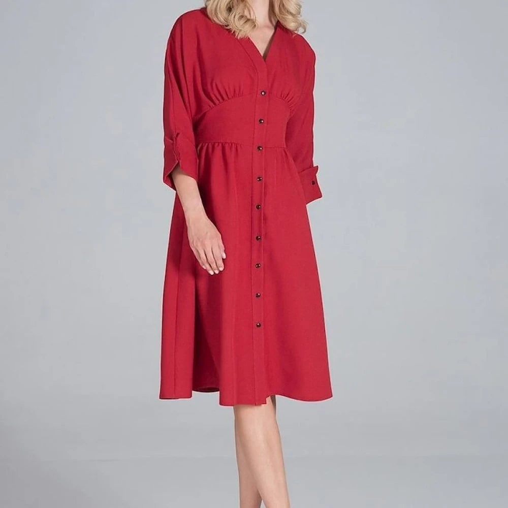Midi Dress with Kimono Top