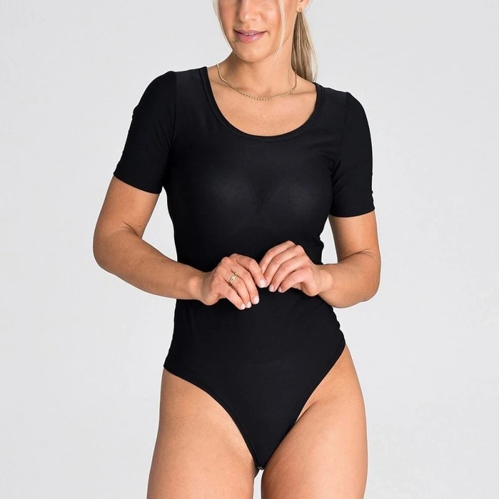 Shapewear Bodysuit with Short Sleeves