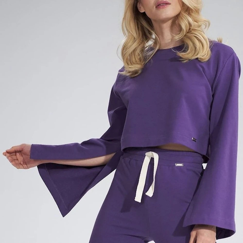 Cotton Wide Sleeve Sweatshirt
