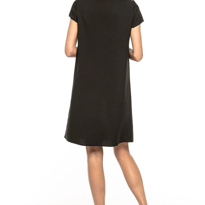 Floral Print Day Dress with Counter-Fold