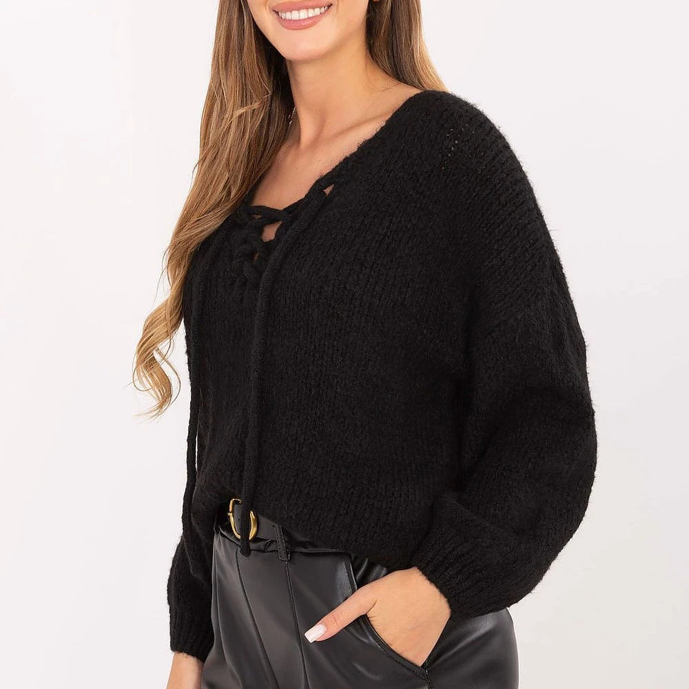 Acrylic Jumper with Front Lacing