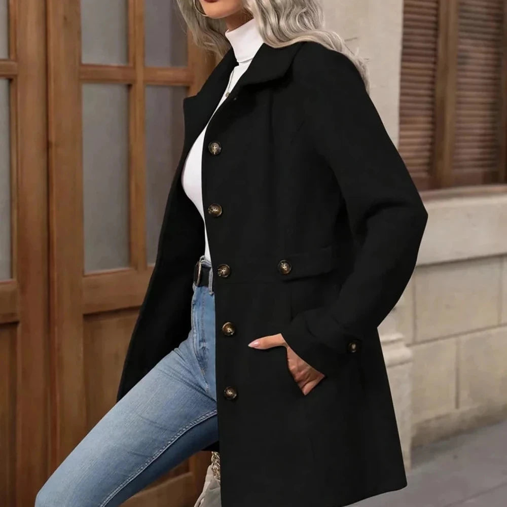 Button Up Long Sleeve Outerwear Jacket