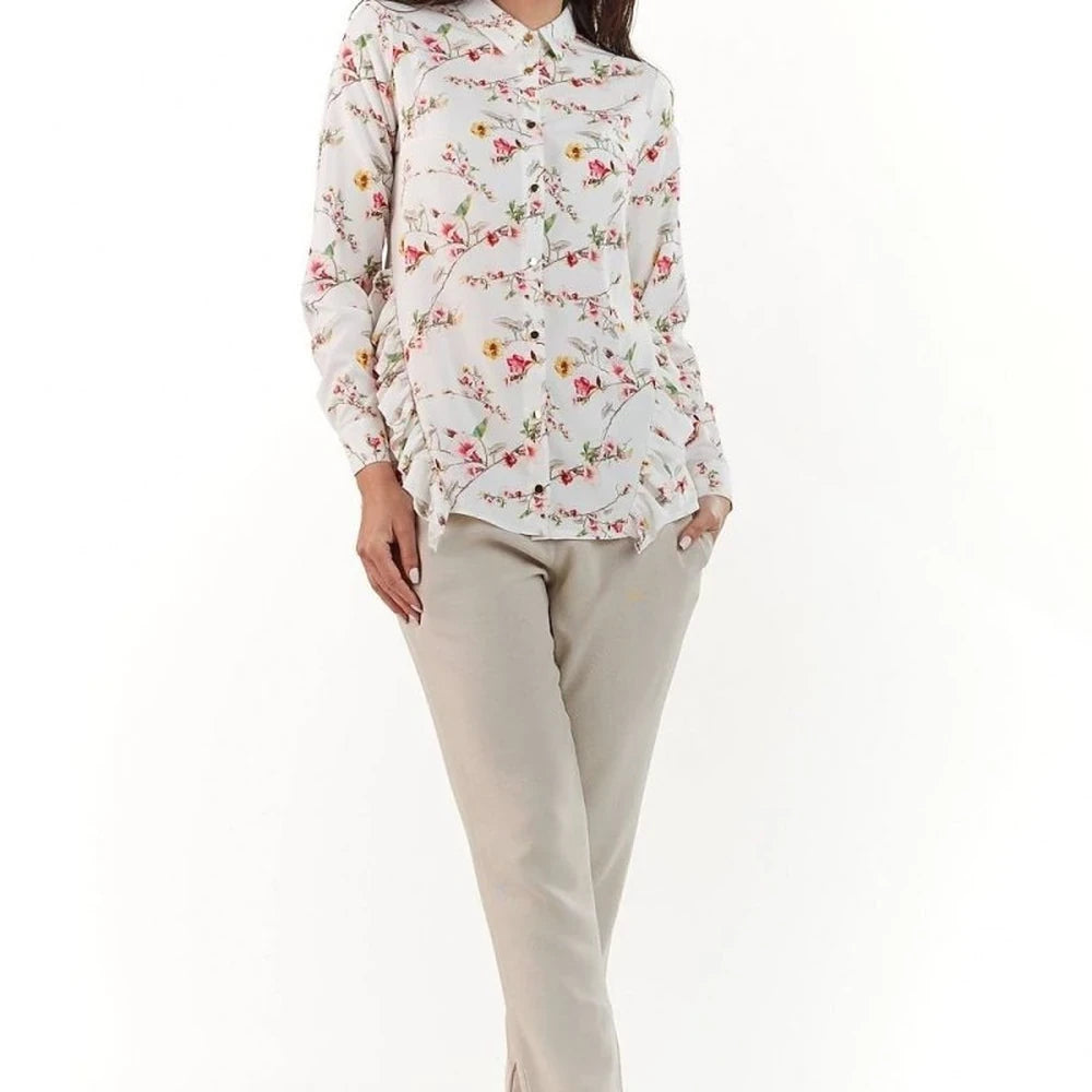 Women's Long Sleeve Collared Shirt