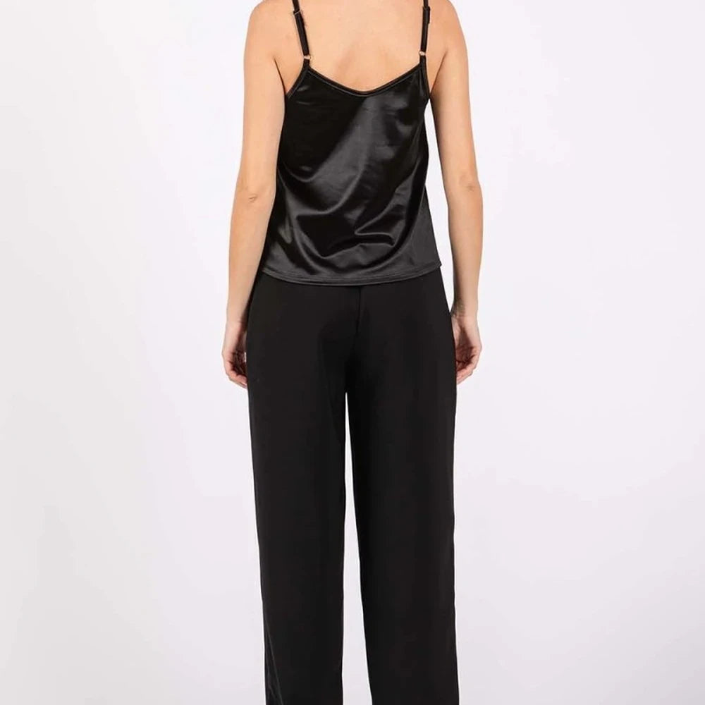 High-Waisted Pleated Pants