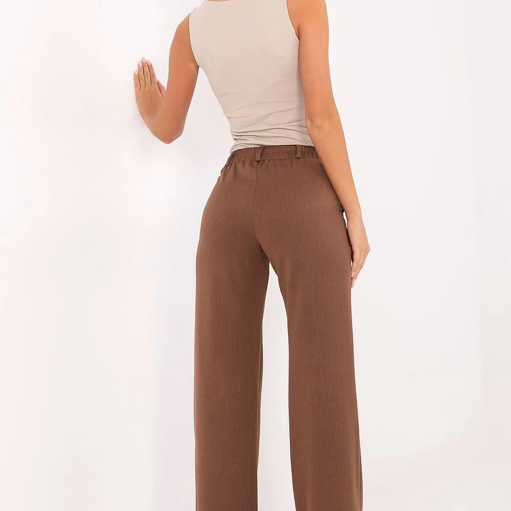 Women's High-Waisted Wide-Leg Trousers