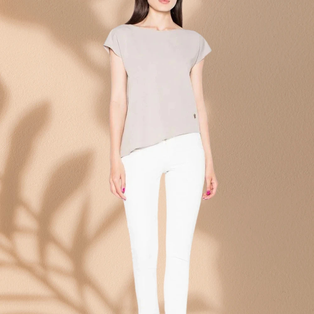 Asymmetric Sleeveless Blouse