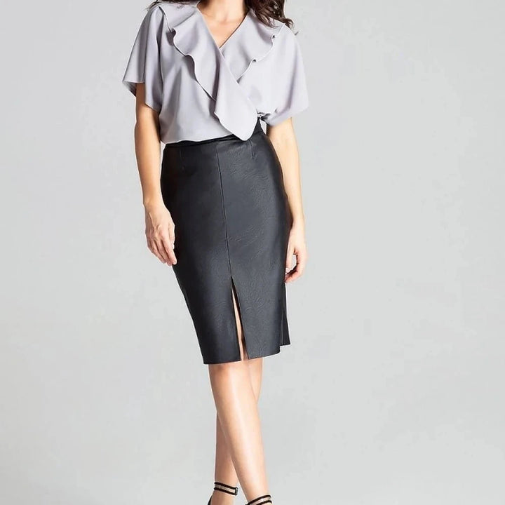 Women's Bodysuit Blouse with Ruffle