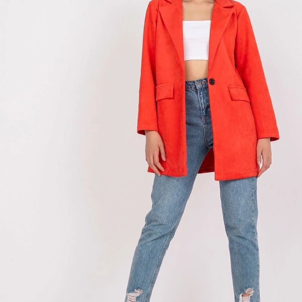 Imitation Suede Zipper Jacket