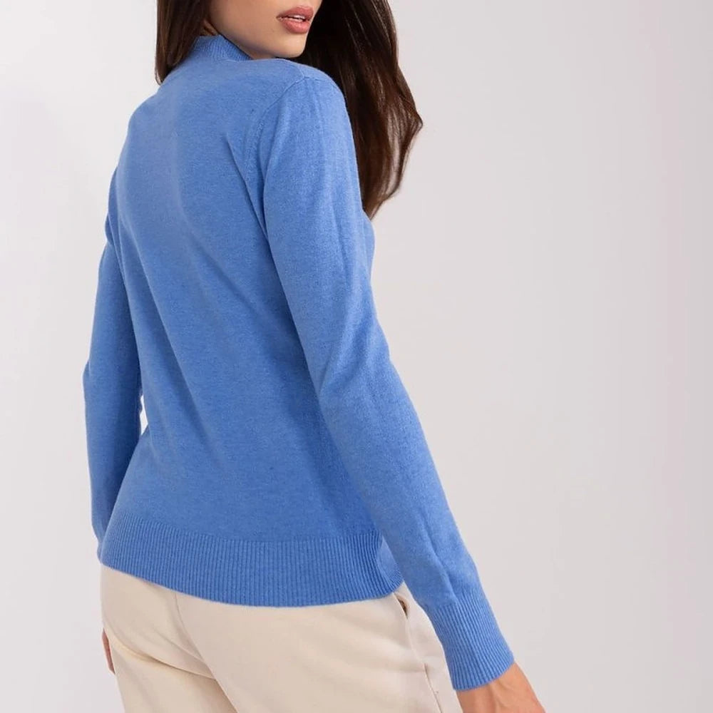 Striped Turtleneck Long Sleeve Sweater