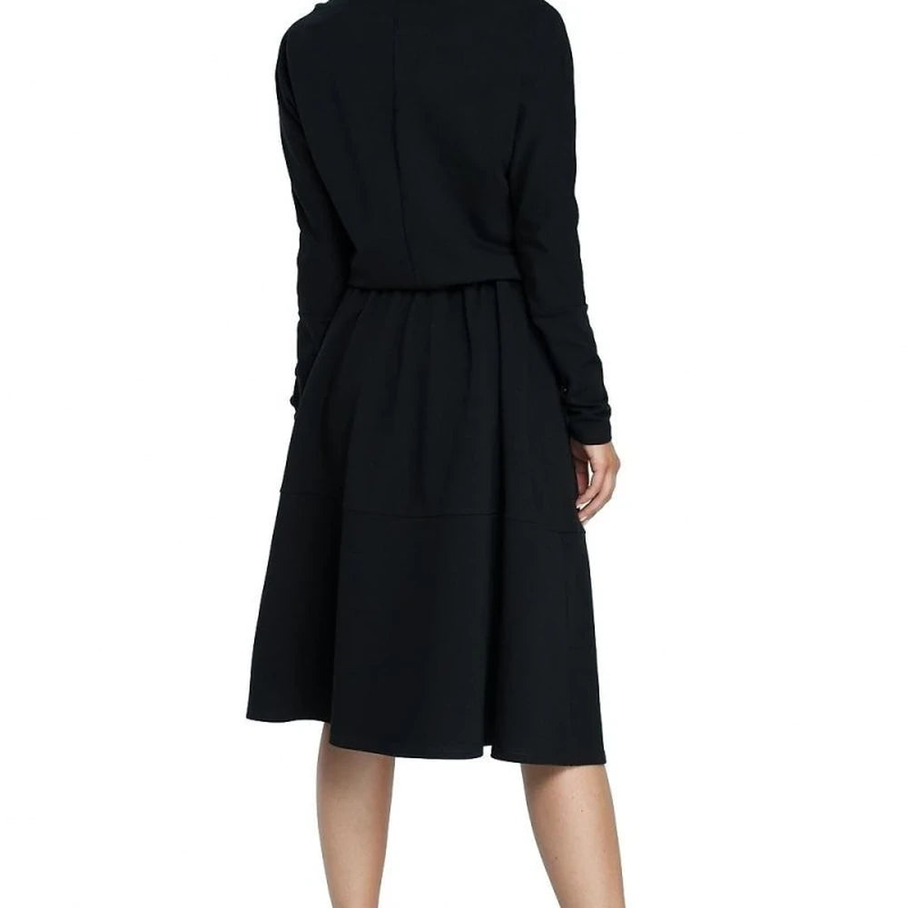 Flared Cotton Spandex Day Dress