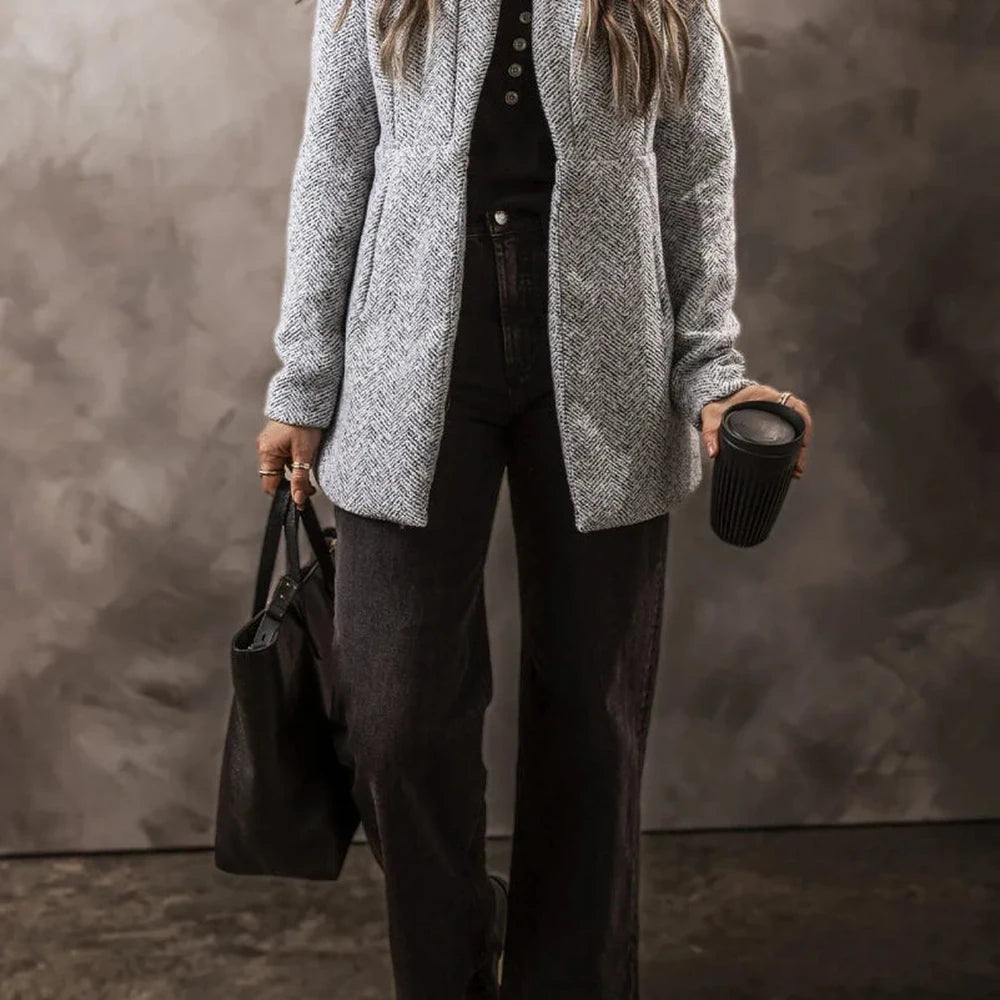 Open Front Long Sleeve Jacket