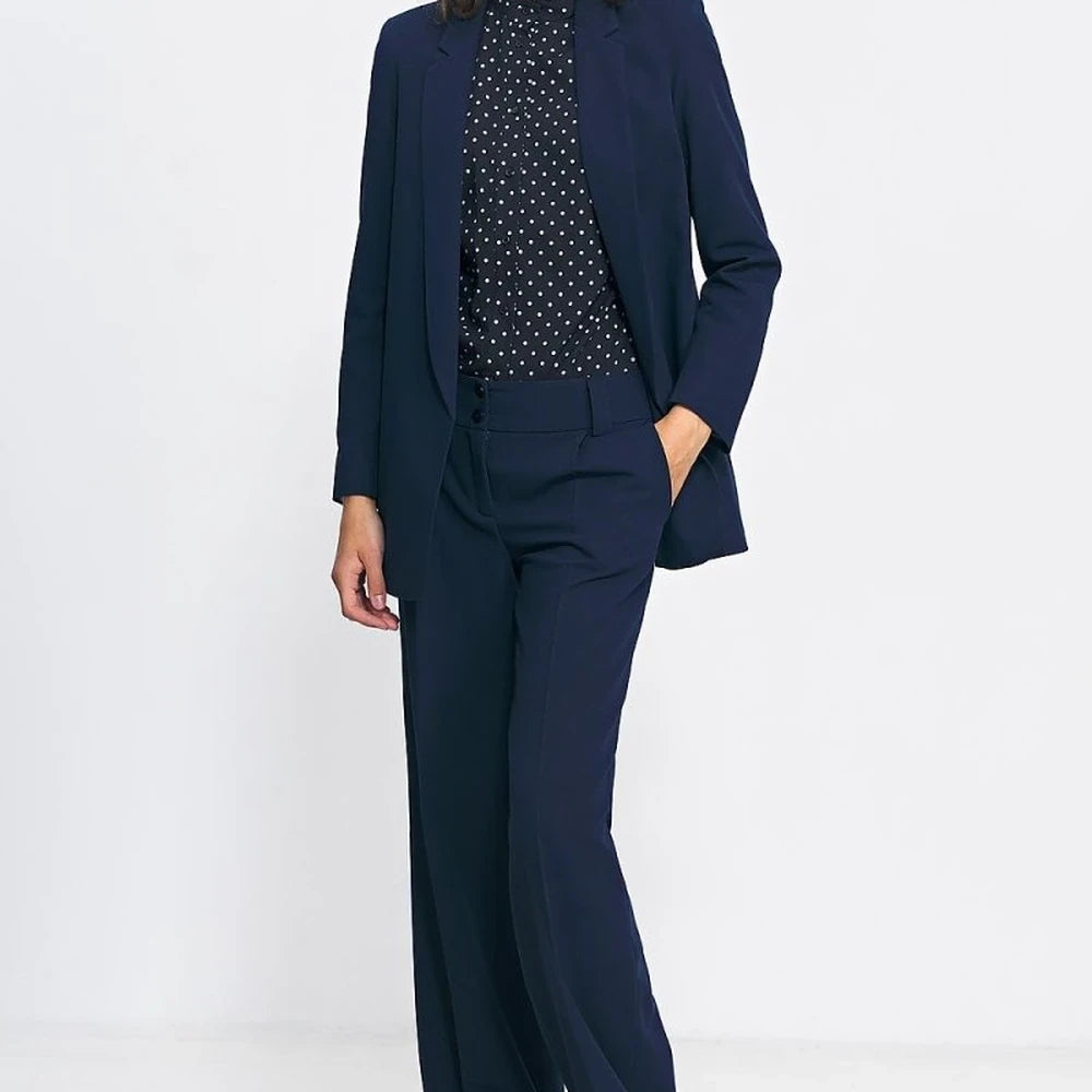 Elegant Lined Blazer Jacket