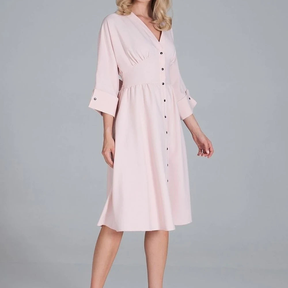 Midi Dress with Kimono Top
