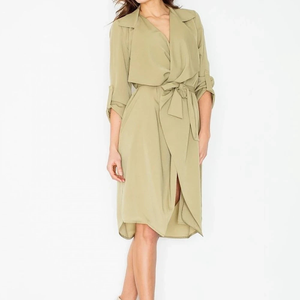 Wrap Waist Tie Dress