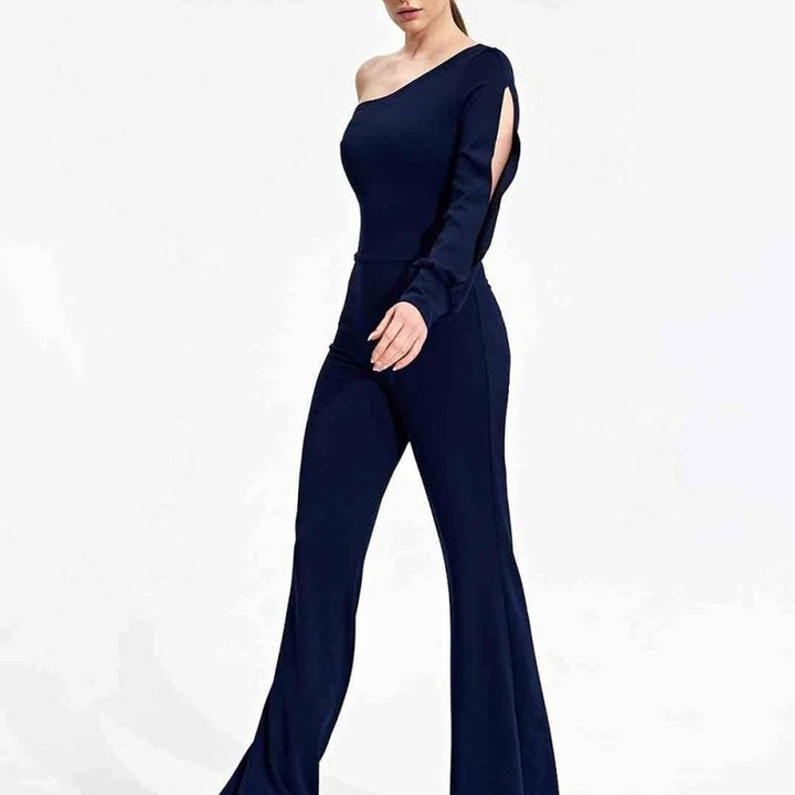 Polyester Spandex Wide Leg Jumpsuit