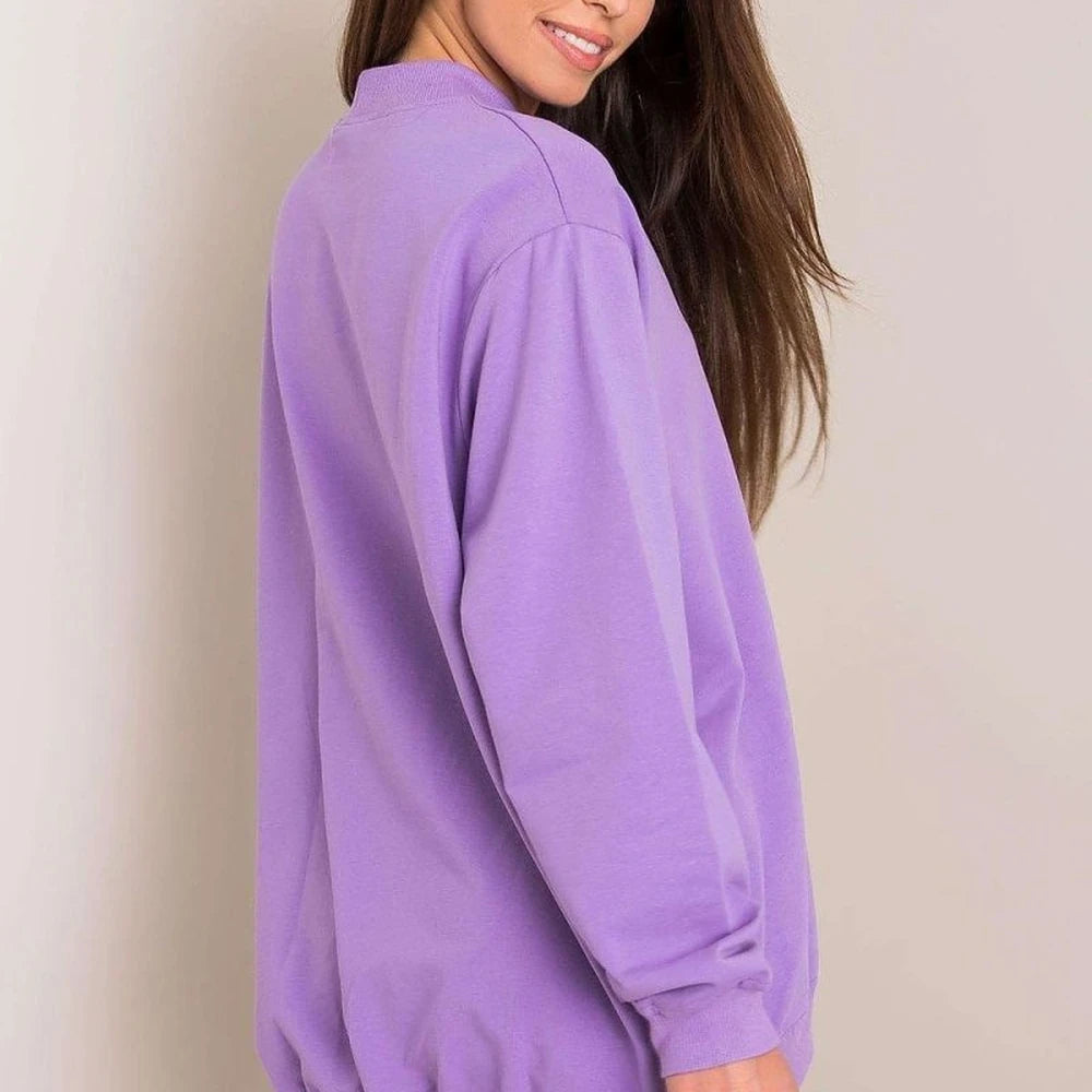 Women's Long Sleeve Stand Collar Sweatshirt