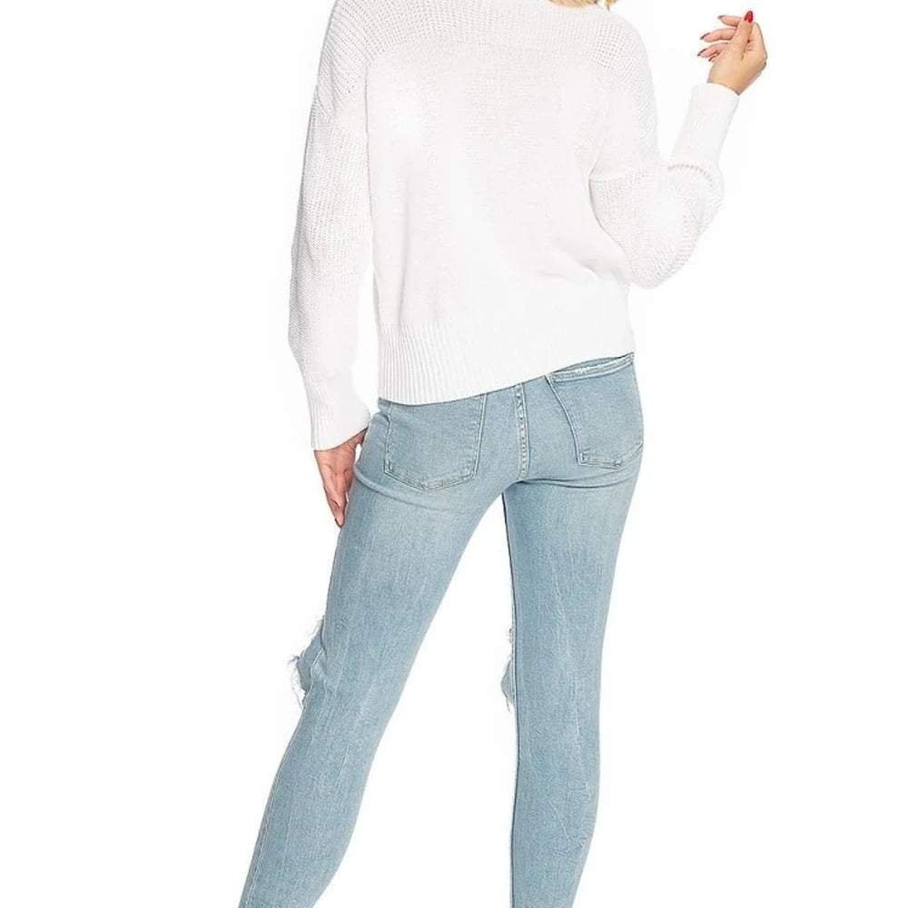 Collar Sweater with Long Sleeves
