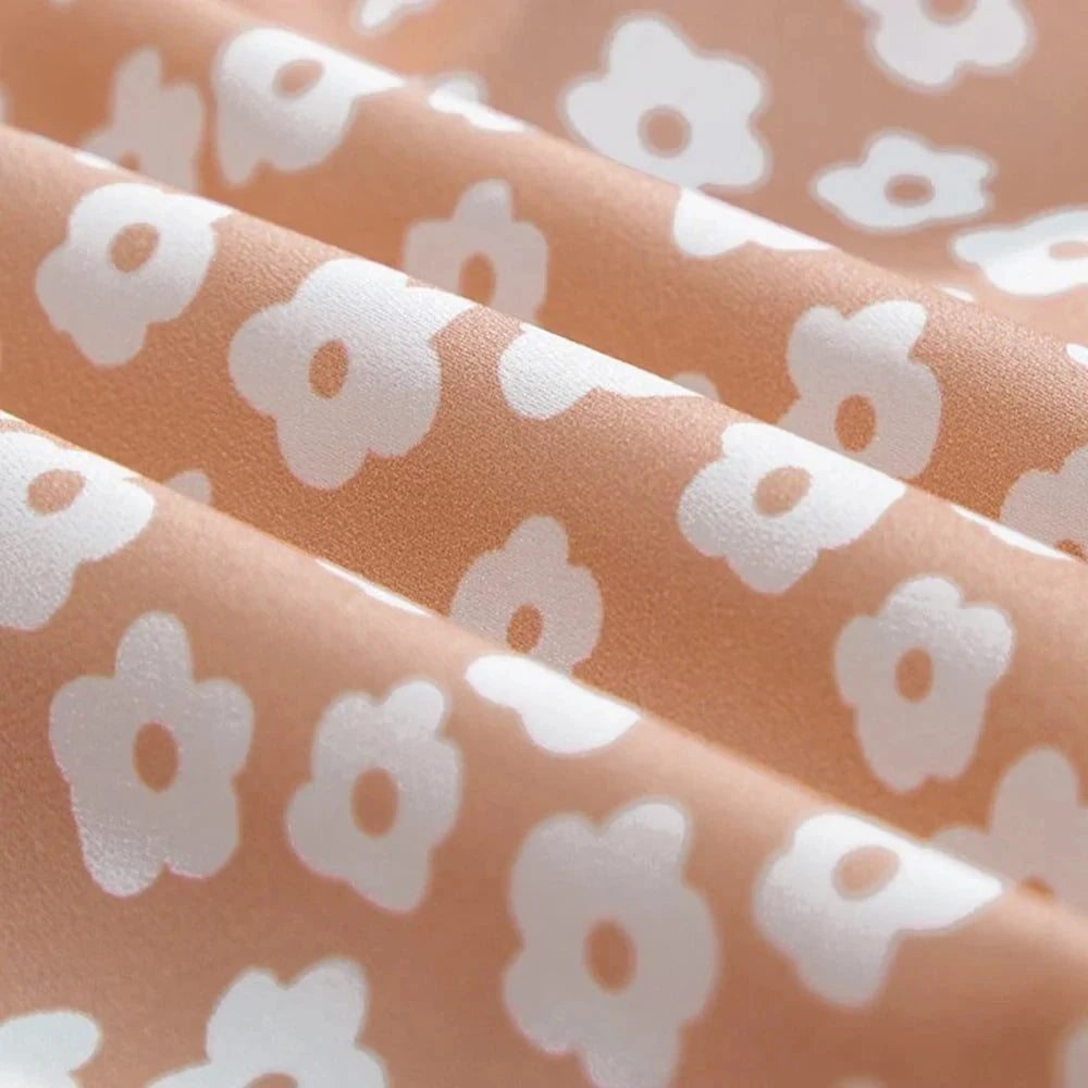 Floral Wide Leg Pants - 100% Polyester