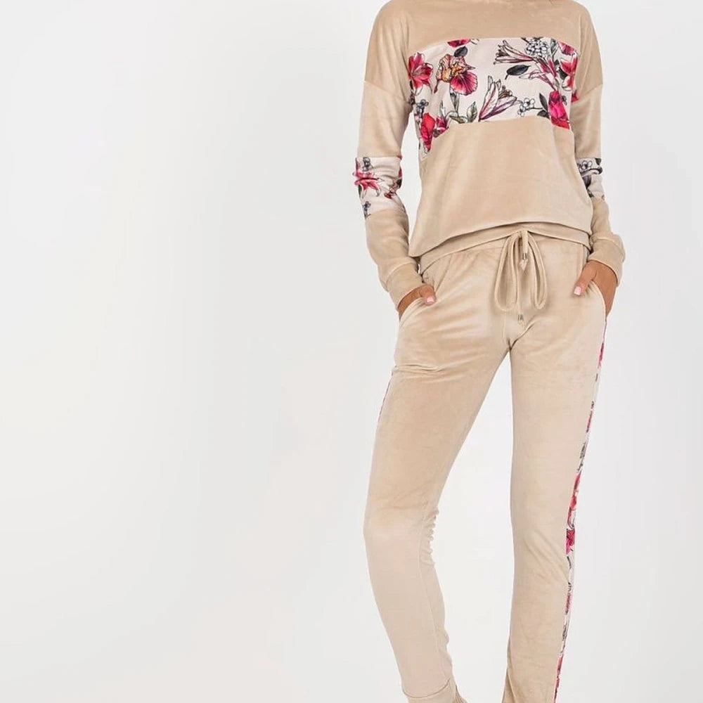 Velour Sweatshirt & Pant Set
